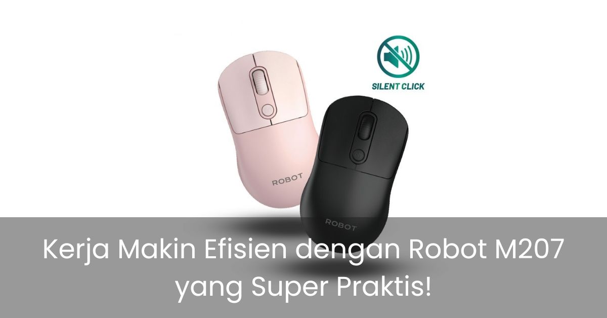 Robot M207 warna pink dan hitam